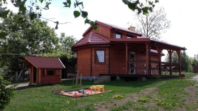 Domek Bialojany Esterno foto